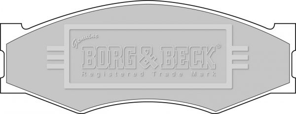 BORG & BECK Комплект тормозных колодок, дисковый тормоз BBP1551